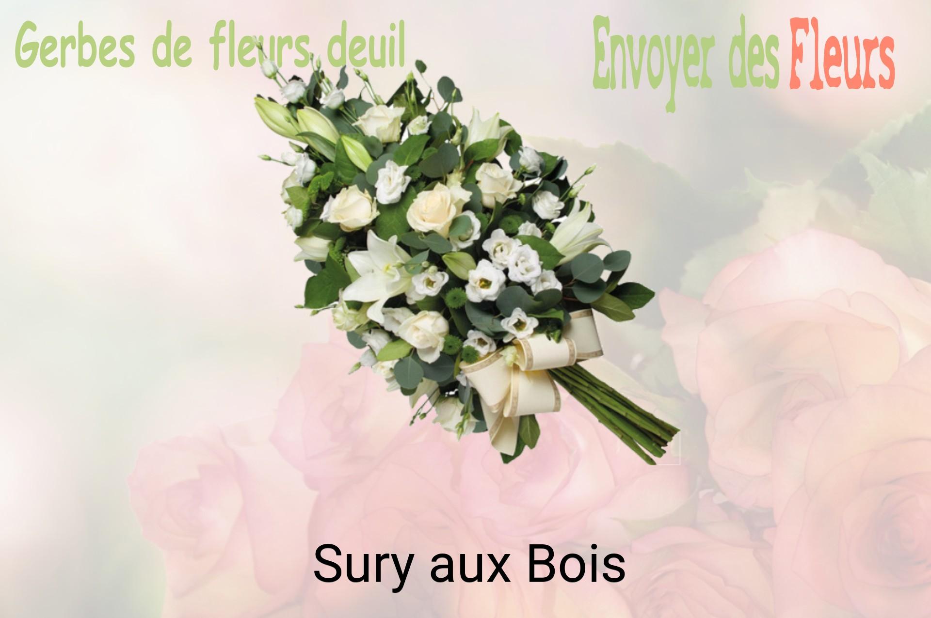 Gerbe de fleurs de deuil livrée à Sury-aux-Bois